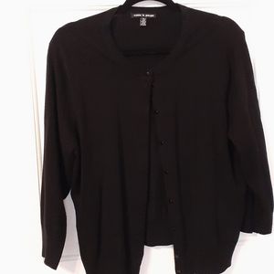 ***3 for $25 Black cardigan XXL